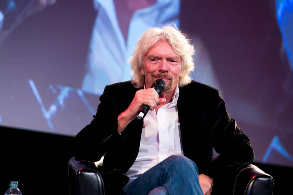 Richard Branson speaking at Pendulum Summit 2018